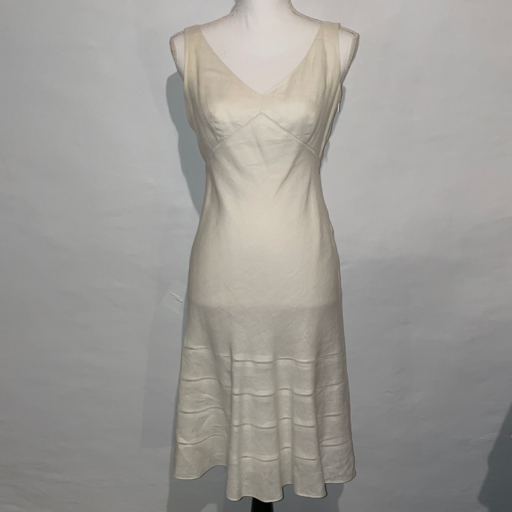 Ann Taylor Linen Sleeveless Summer Dress